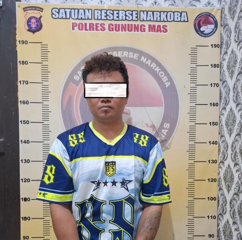 Polres Gunung Mas Gagalkan Peredaran Sabu, Pelaku dan Barang Bukti Diamankan
