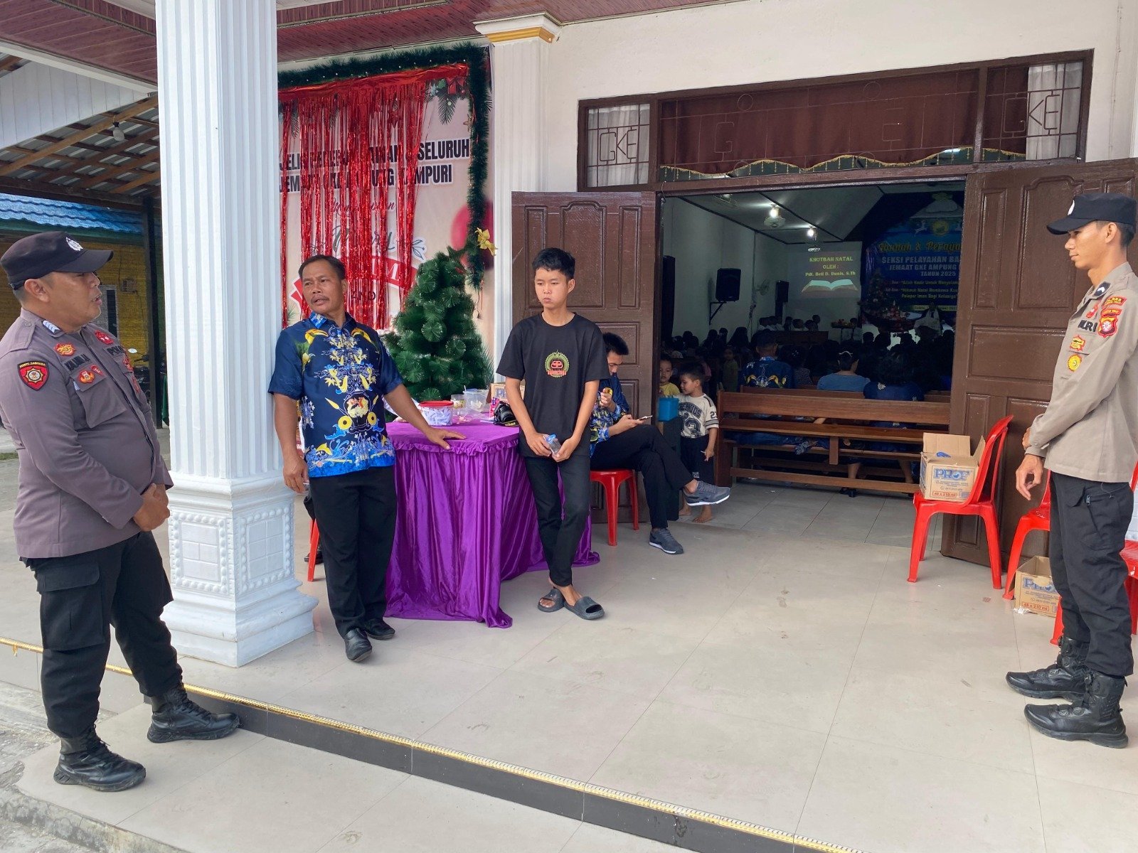 Pastikan Ibadah Natal Berjalan Aman, Polsek Sepang Terjunkan Personel