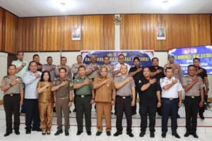 Polres Gunung Mas Gelar Rakor Lintas Sektoral, Mantapkan Pengamanan Nataru 2025–2026