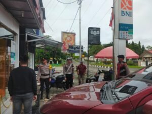 Polres Gunung Mas Monitoring Objek Vital Pasca Natal