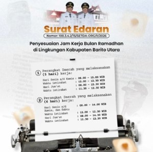 Bulan Puasa, Pemkab Barito Utara Sesuaikan Jam Kerja ASN
