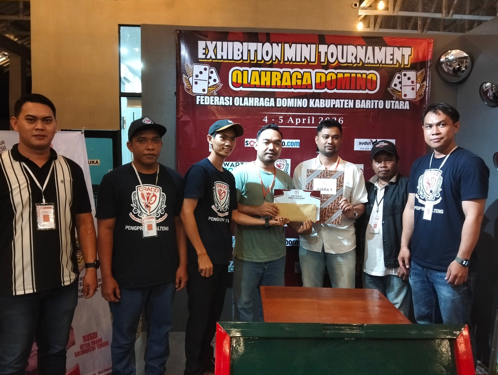 Tim PWI Raih Gelar Juara Mini Turnamen Domino Barito Utara