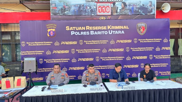 Polres Barito Utara Ungkap Pembantaian Sadis Satu Keluarga di Benangin