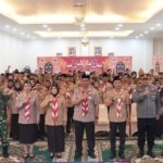 Bupati Barito Utara Lantik Hj. Maya Savitri sebagai Ketua Kwarcab Pramuka Barito Utara Masa Bakti 2026–2031