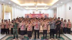 Bupati Barito Utara Lantik Hj. Maya Savitri sebagai Ketua Kwarcab Pramuka Barito Utara Masa Bakti 2026–2031
